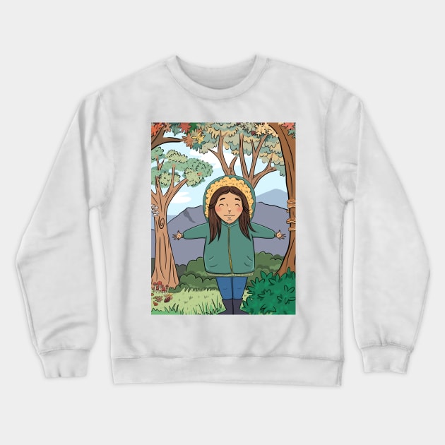 Fall Feelings Crewneck Sweatshirt by little wish studio